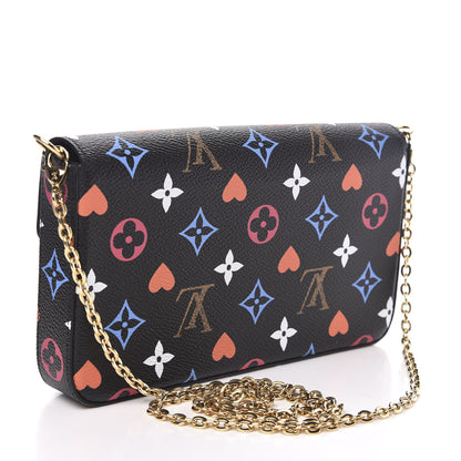 Louis Vuitton Game On Felicie Chain Wallet Black 3 of 10