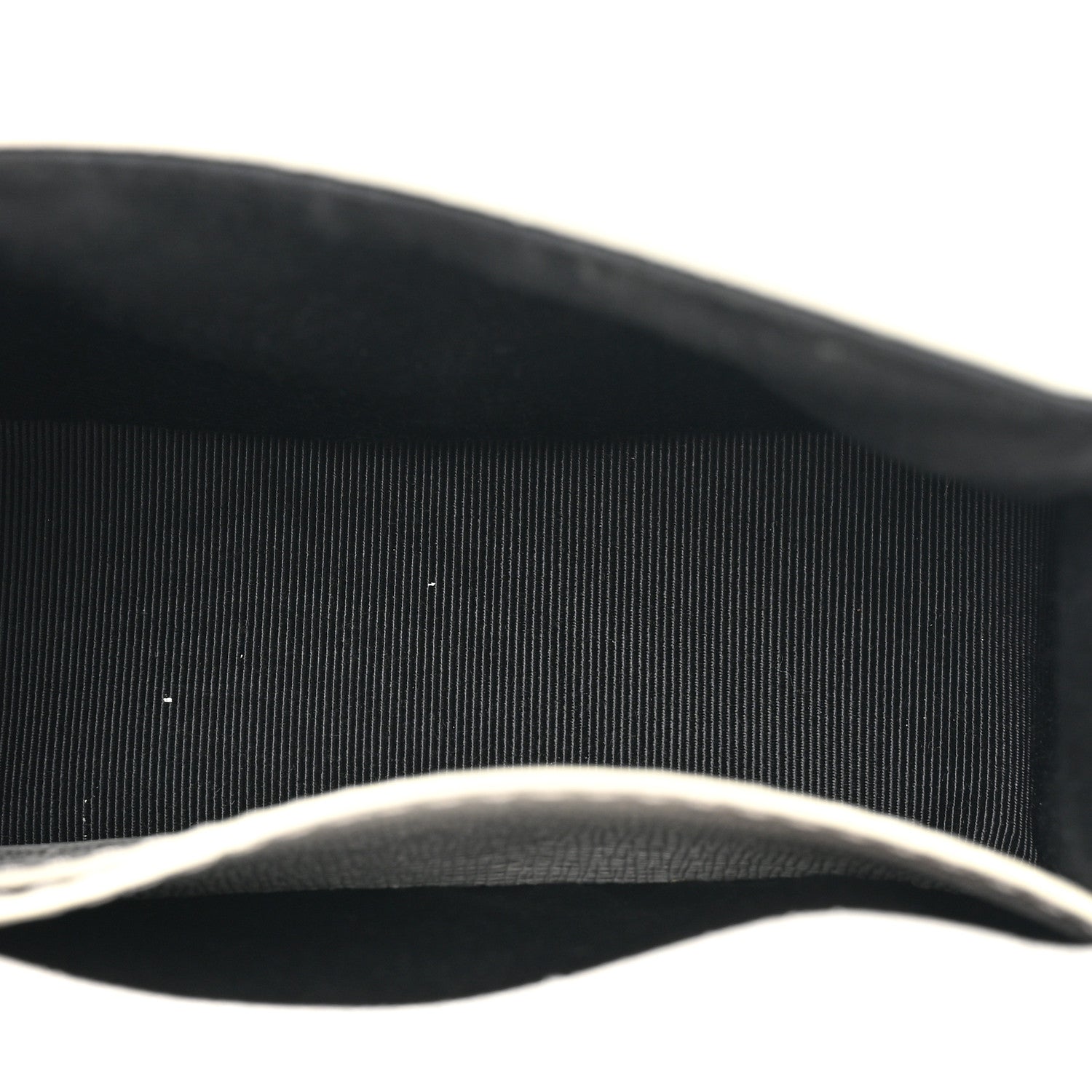 Off-White Saffiano Striped Baby Diag Binder Clip Bag White Black 5 of 14