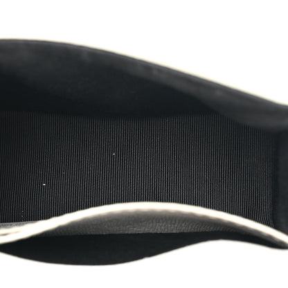 Off-White Saffiano Striped Baby Diag Binder Clip Bag White Black 5 of 14