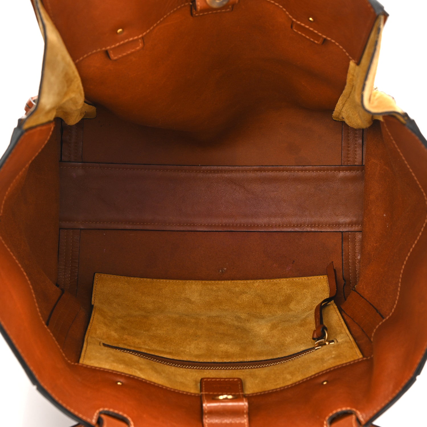 Chloe Smooth Calfskin Medium Milo Shopping Tote Caramel 5 of 7