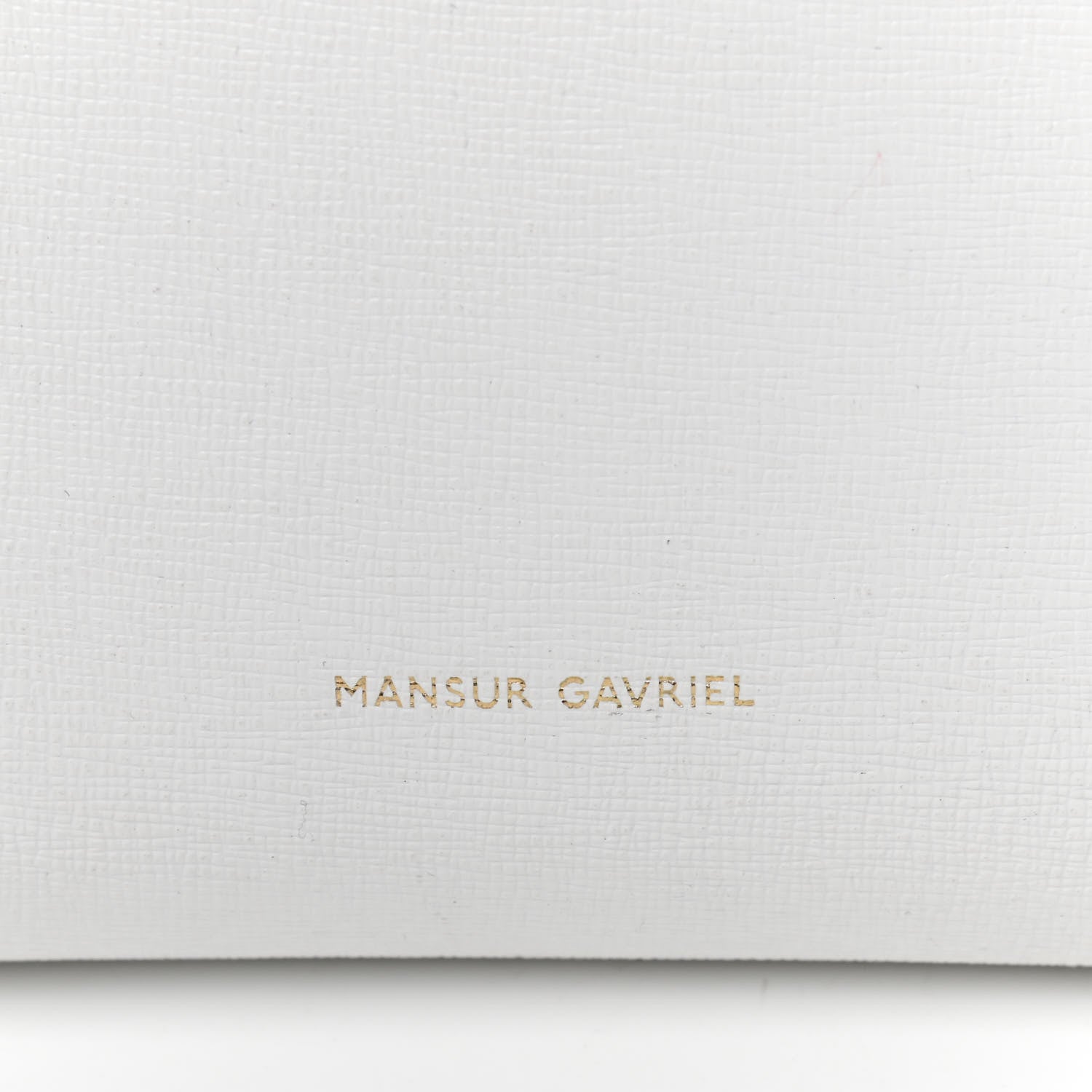 Mansur Gavriel Saffiano Mini Bucket Bag White Royal 7 of 11