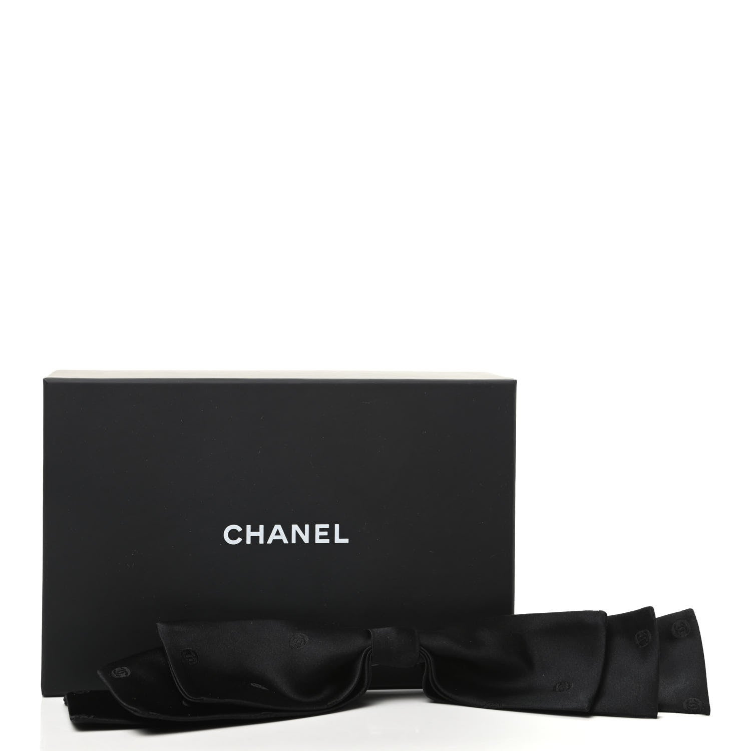 Chanel Satin CC Hair Clip Bow Black 6 of 6