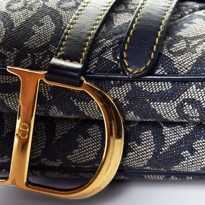 Christian Dior Monogram Saddle Bag Blue 10 of 10