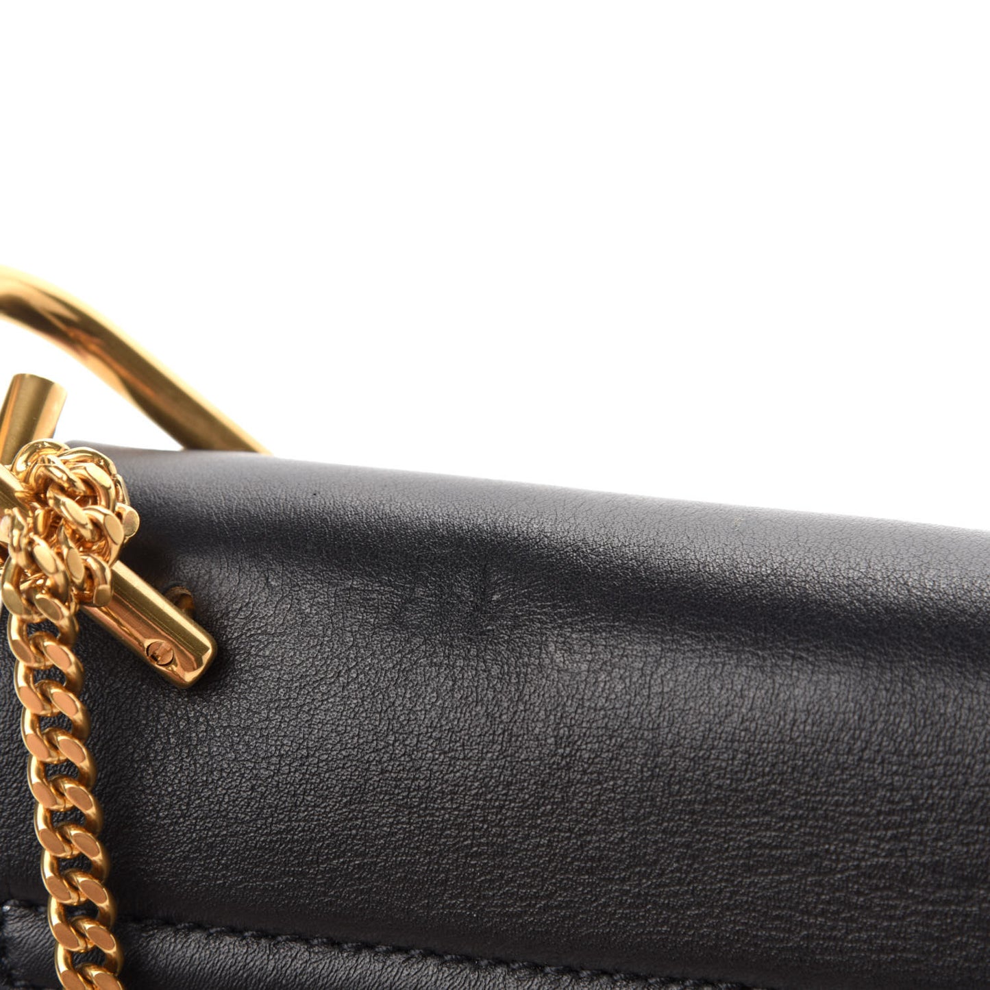 Calfskin Suede Studded Mini Drew Shoulder Bag Black