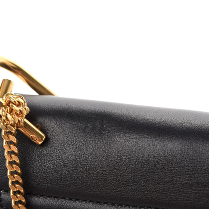 Chloe Calfskin Suede Studded Mini Drew Shoulder Bag Black 8 of 10