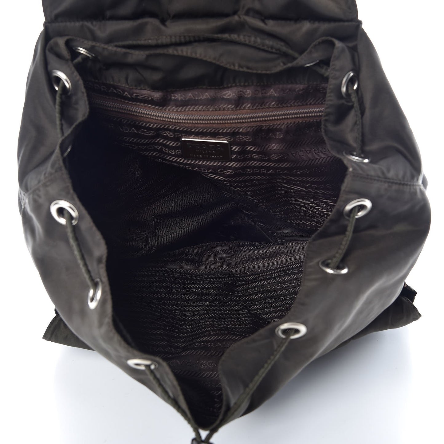 Tessuto Nylon Vela Medium Backpack Ebano