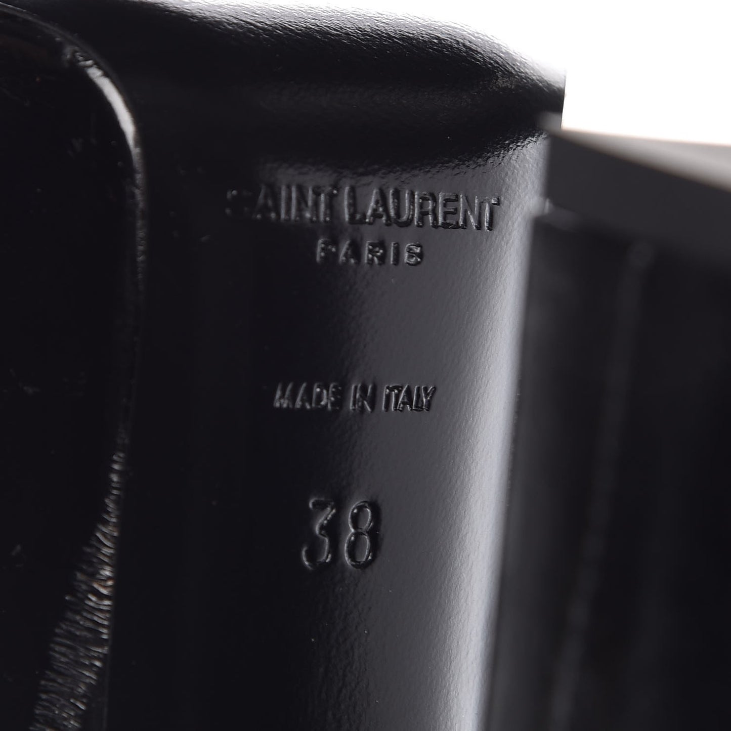 Shiny Eel Billy 140 Platform Boots 38 Black