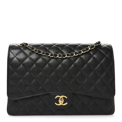 Chanel Caviar Quilted Maxi Double Flap Black 1 of 12