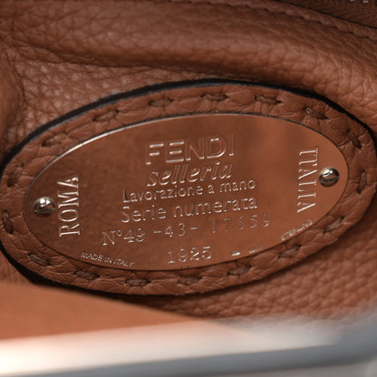 Fendi Cuoio Romano Selleria Bi-Color Medium Peekaboo Iconic Satchel Black Mou 7 of 13