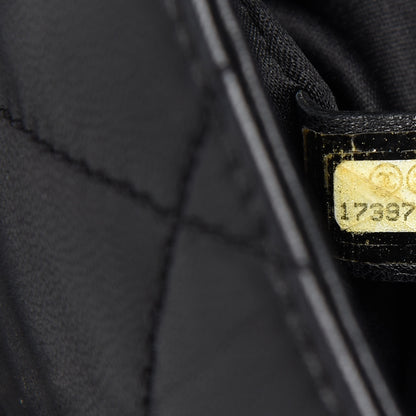 Chanel Lambskin Quilted Mini Chanel 3 Flap Black 9 of 10