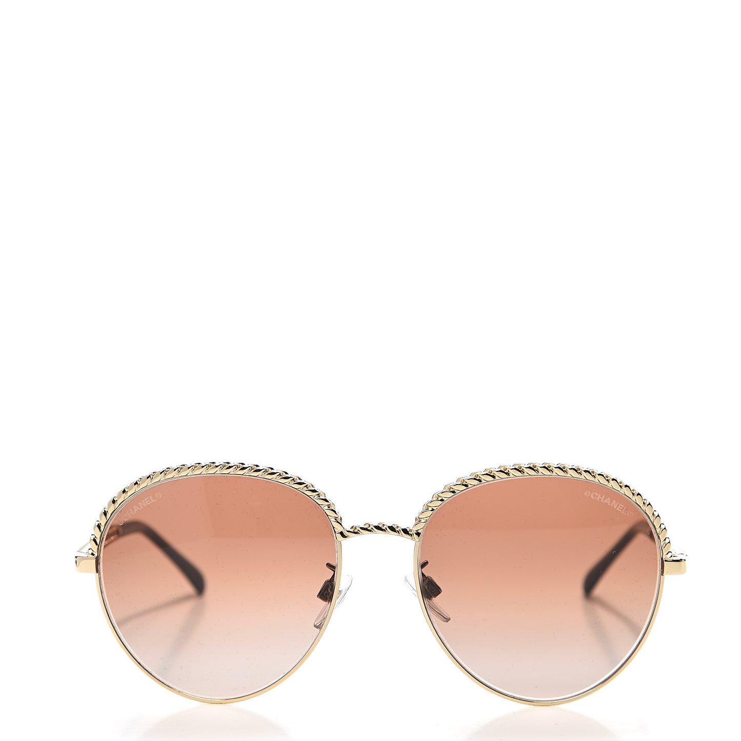 Chain Pantos Sunglasses 4242 Gold Brown