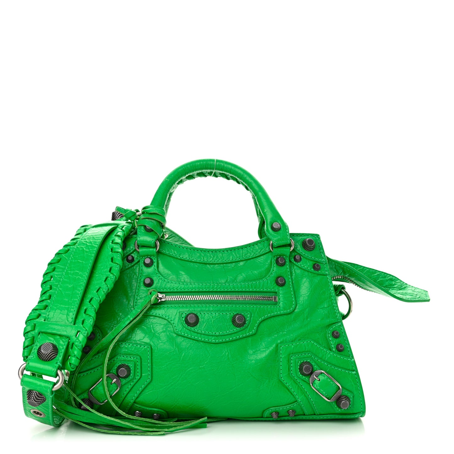 Agneau Arena Neo Cagole Handbag XS Kelly Green
