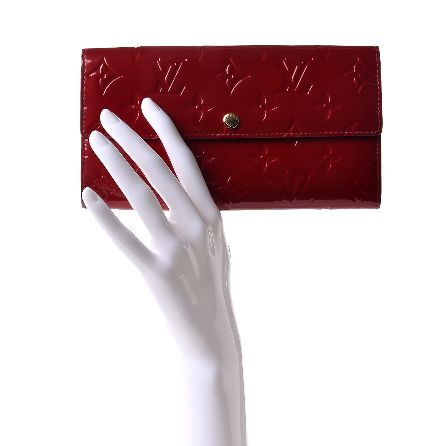 Louis Vuitton Vernis Sarah Wallet Pomme D'Amour 2 of 8