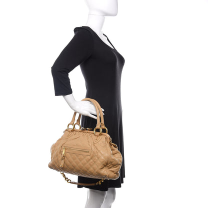 Marc Jacobs Calfskin Quilted Stam Camel 3 of 20