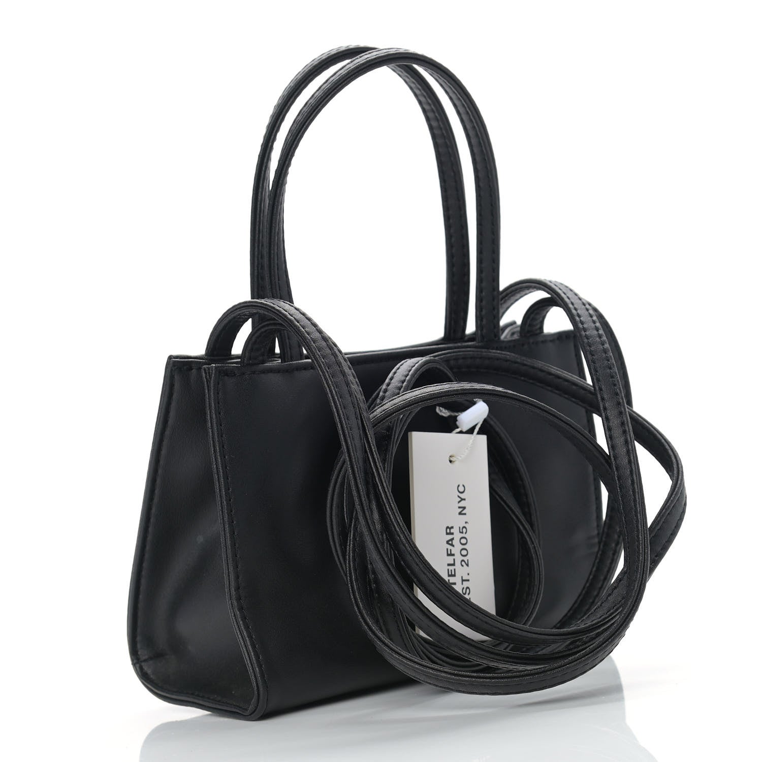 Telfar Vegan Leather Small Shopping Bag Black 3 of 13