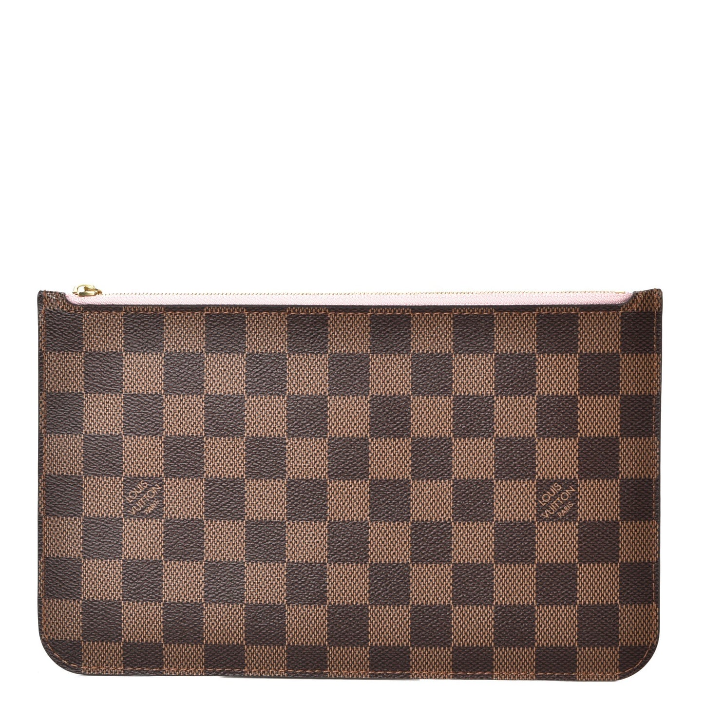 Damier Ebene Neverfull MM GM Pochette Rose Ballerine
