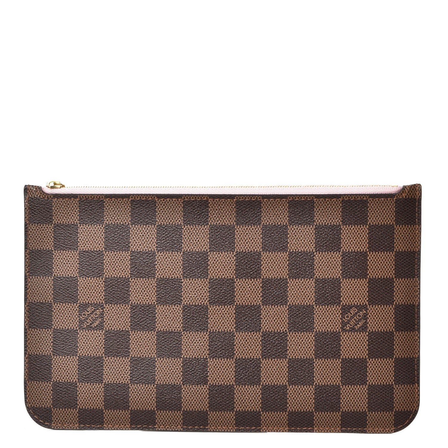 Louis Vuitton Damier Ebene Neverfull MM GM Pochette Rose Ballerine 1 of 8