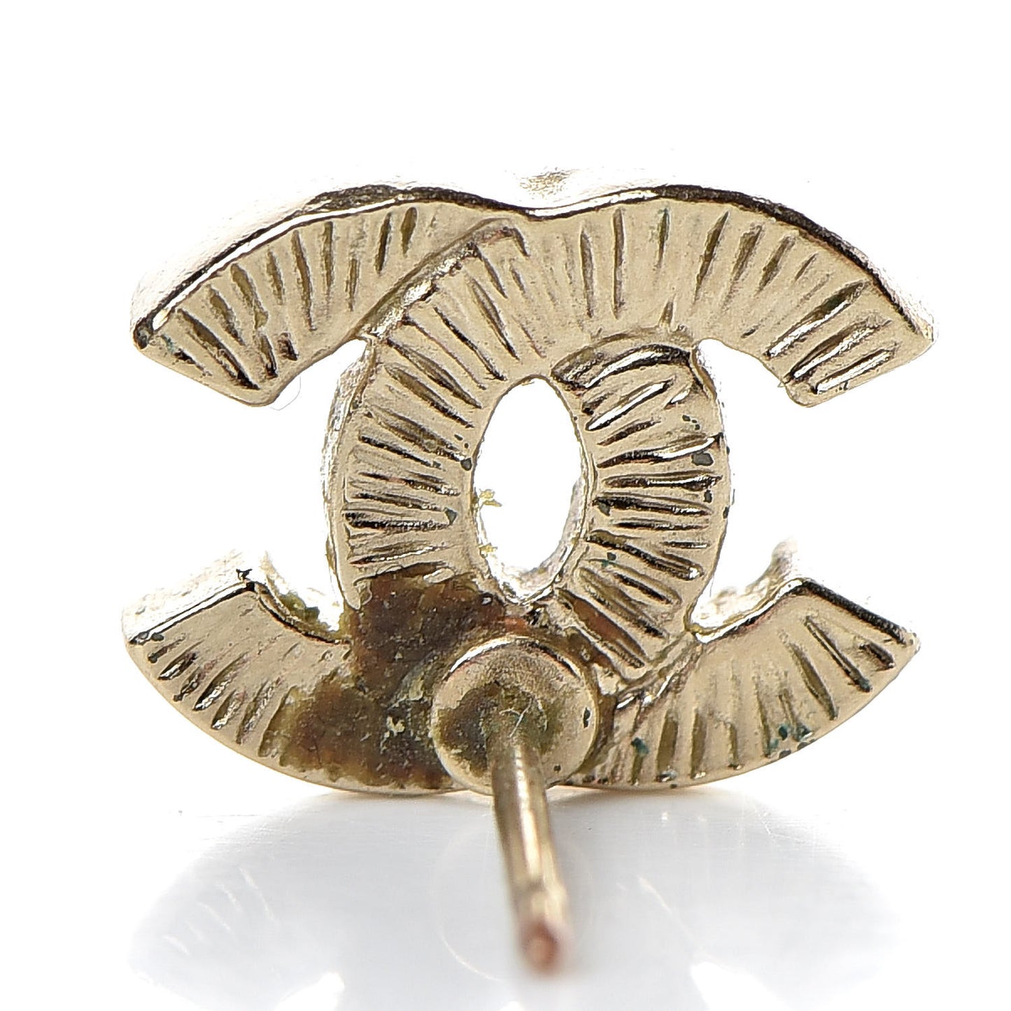 Crystal Mini Timeless CC Earrings Gold