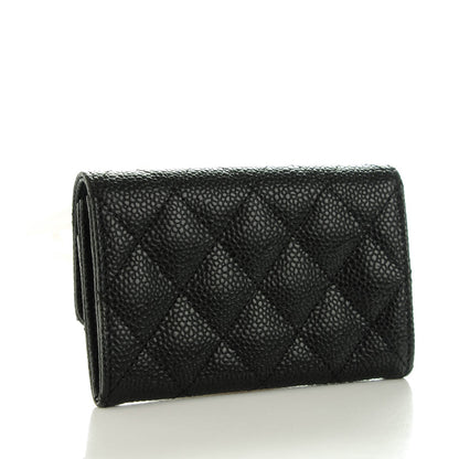 Chanel Caviar Quilted Flap Card Holder Black 3 of 8