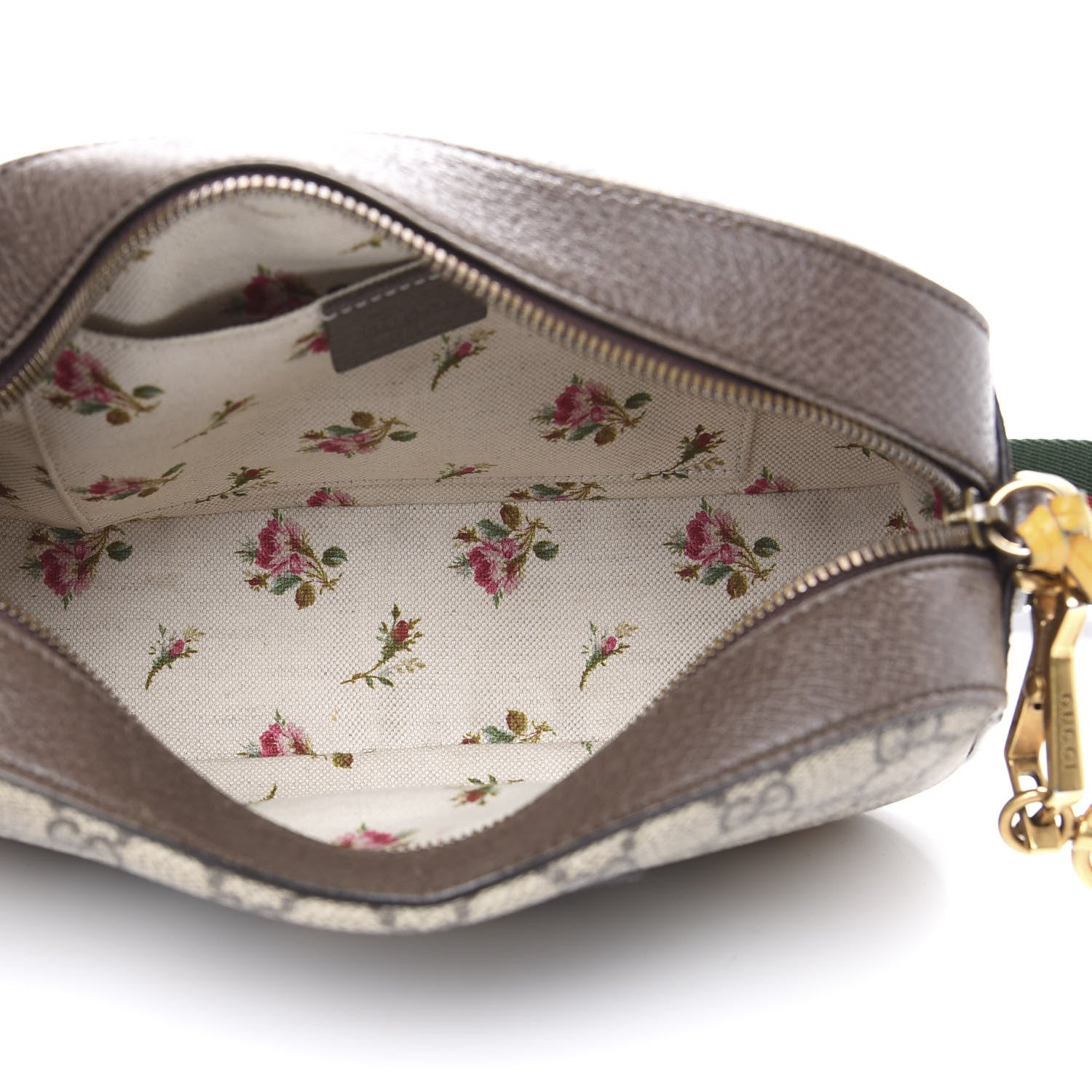 Gucci GG Supreme Monogram Web Neo Vintage Shoulder Bag Beige New Acero Crop 5 of 14
