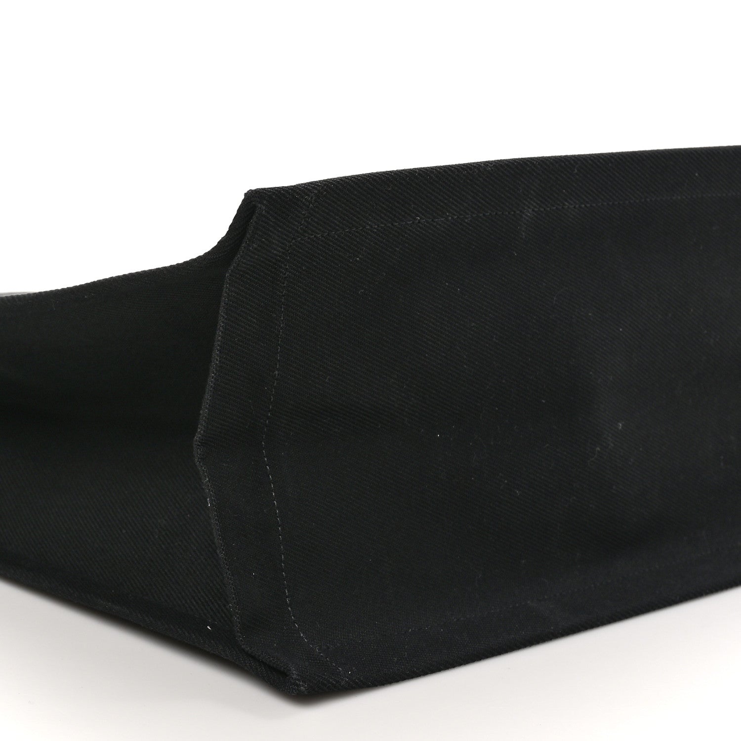 Saint Laurent Linen Calfskin Rive Gauche Tote Black 9 of 10