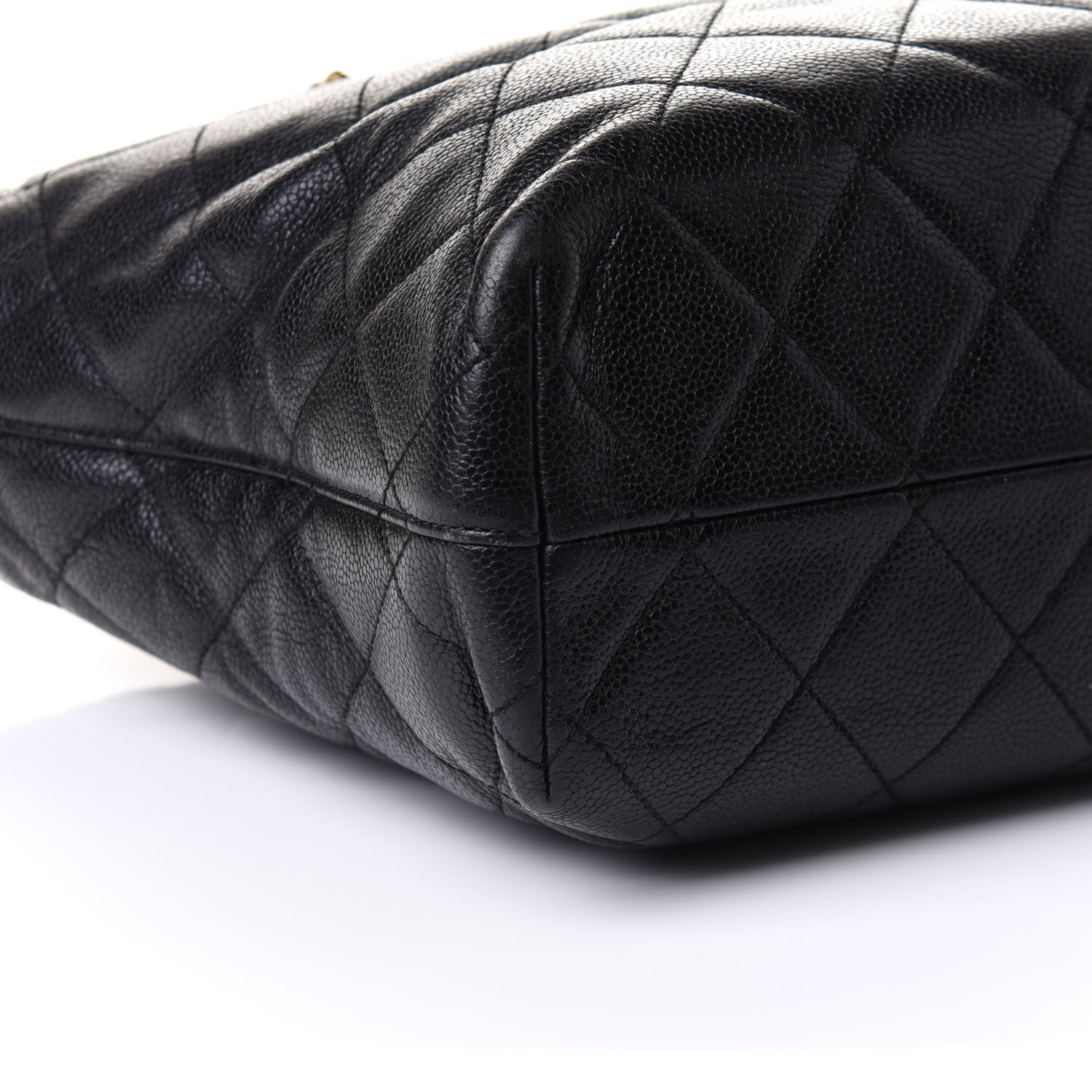 Chanel Caviar Quilted Shopping Tote Black 9 of 10