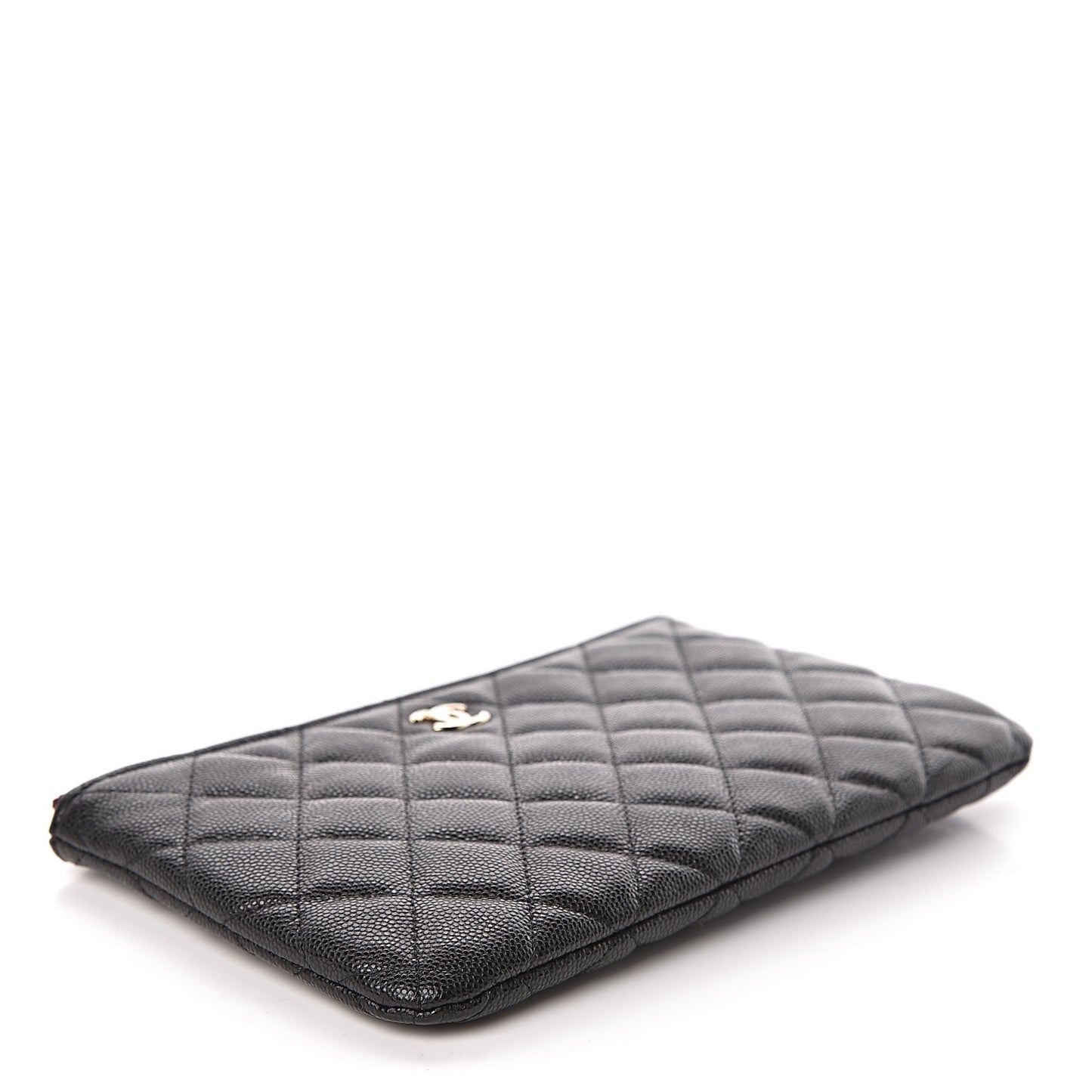 Caviar Quilted Small Pouch Black