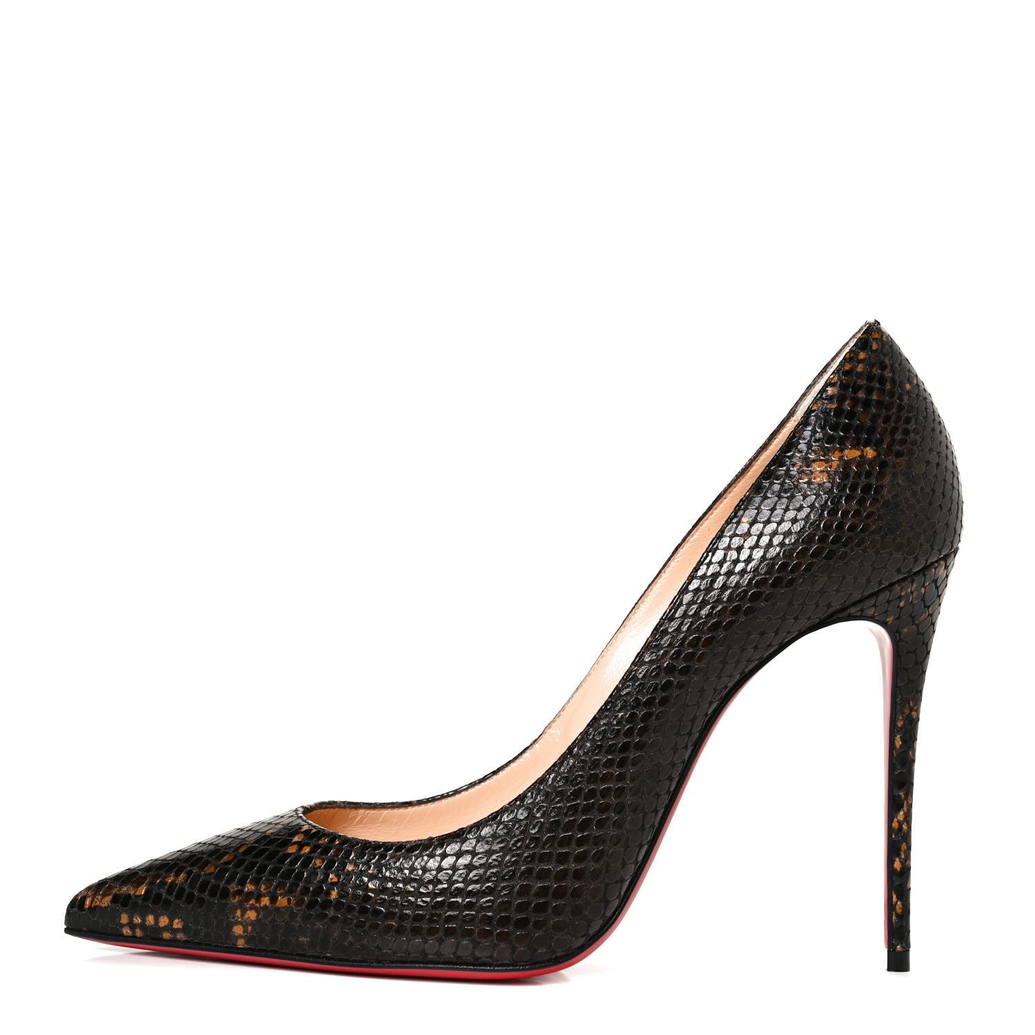 Christian Louboutin Calf Amazonia So Kate 100 Pumps 39 Dark Brown 1 of 11