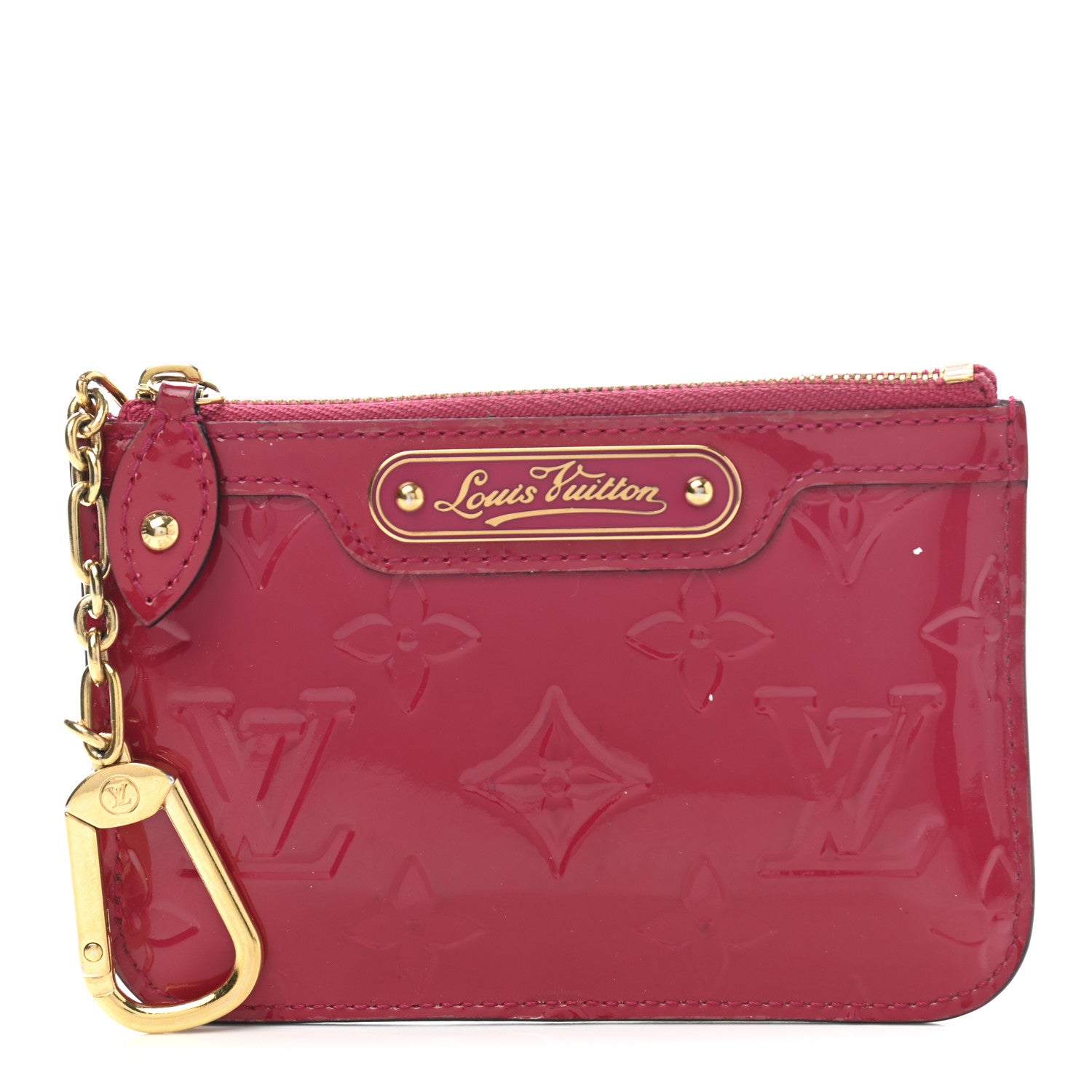 Louis Vuitton Vernis Key Pouch Rose Indien 1 of 8