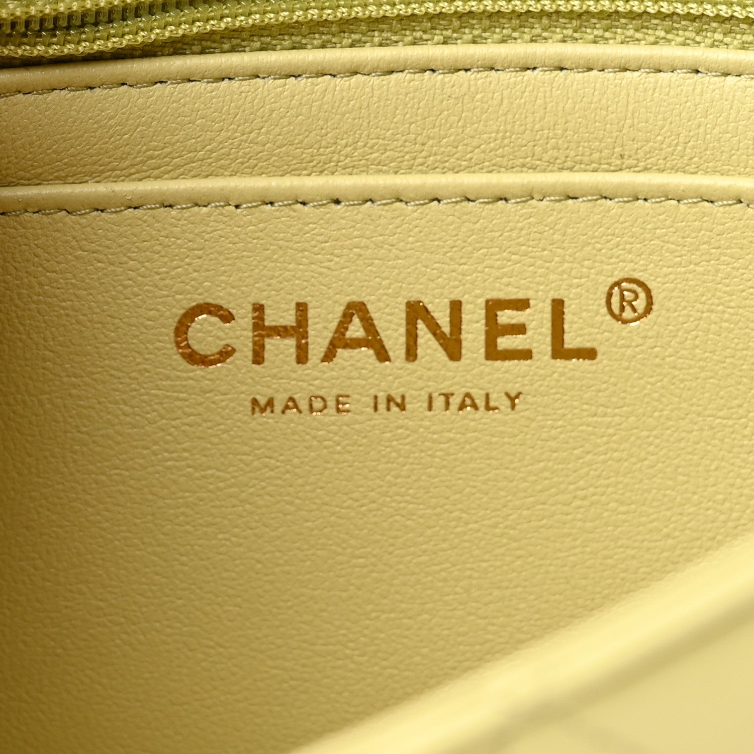 Chanel Lambskin Quilted Mini Rectangular Flap Light Green 6 of 12
