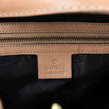 Gucci Calfskin Large Jockey Hobo Tan 8 of 10