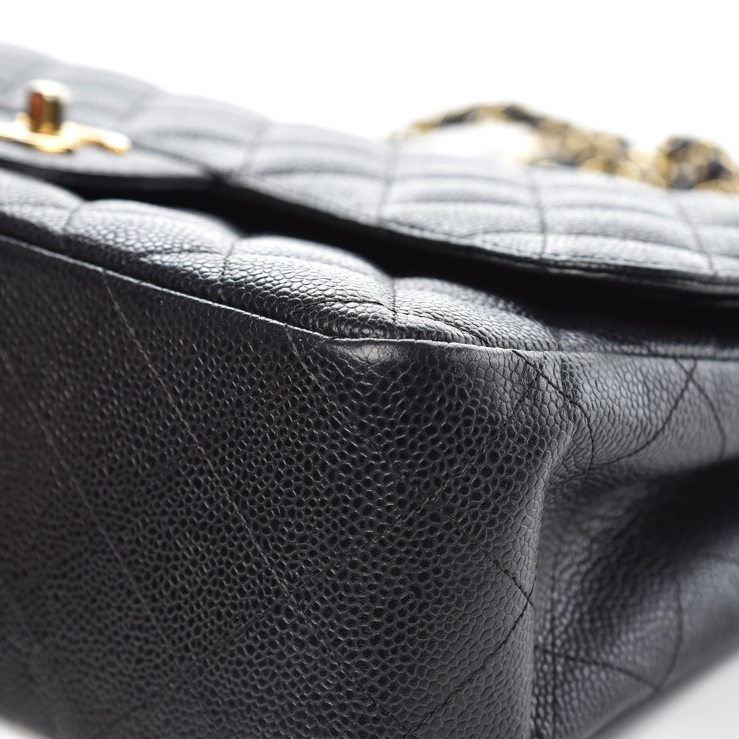 Chanel Caviar Quilted Jumbo Double Flap Black 12 of 12