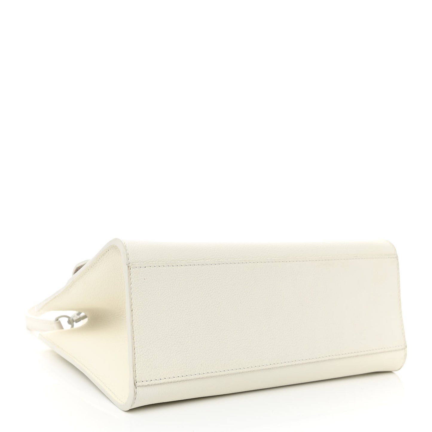 Soft Calfskin Lockme Tote PM White
