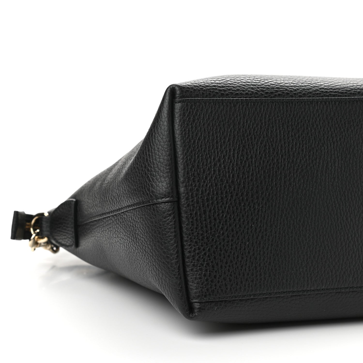 Gucci Dollar Calfskin GG Charm Dome Satchel Black 5 of 10