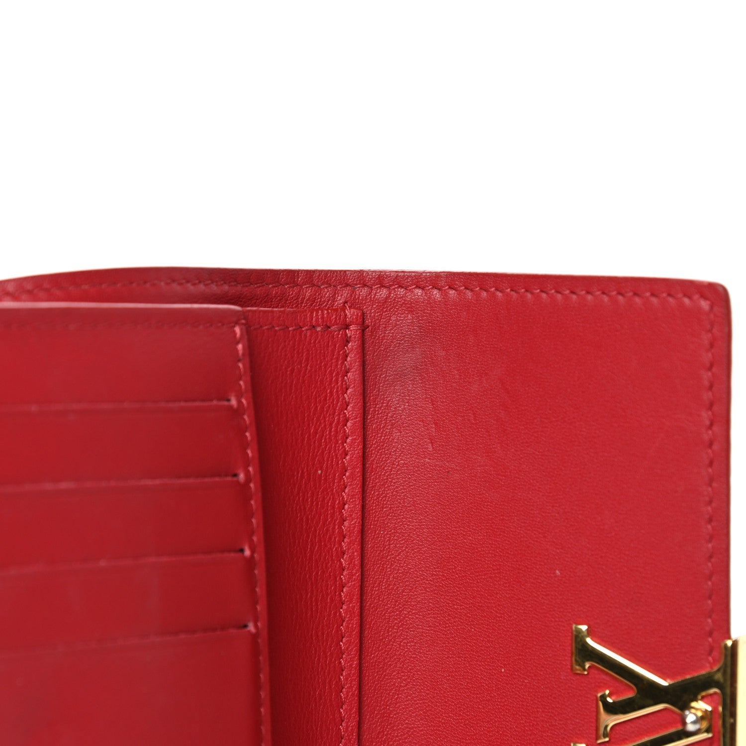 Louis Vuitton Taurillon Capucines Compact Wallet Rubis 8 of 14