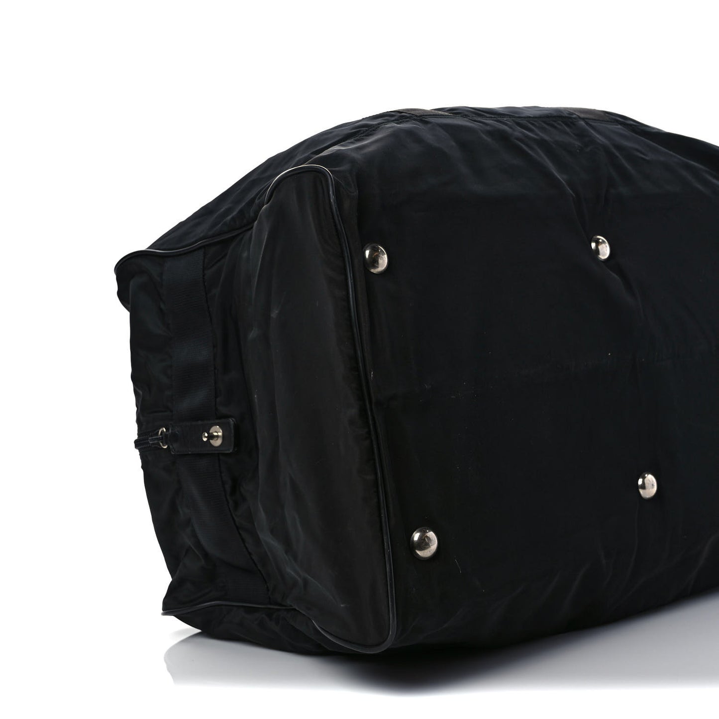 Tessuto Nylon Saffiano Viaggio Duffle Black