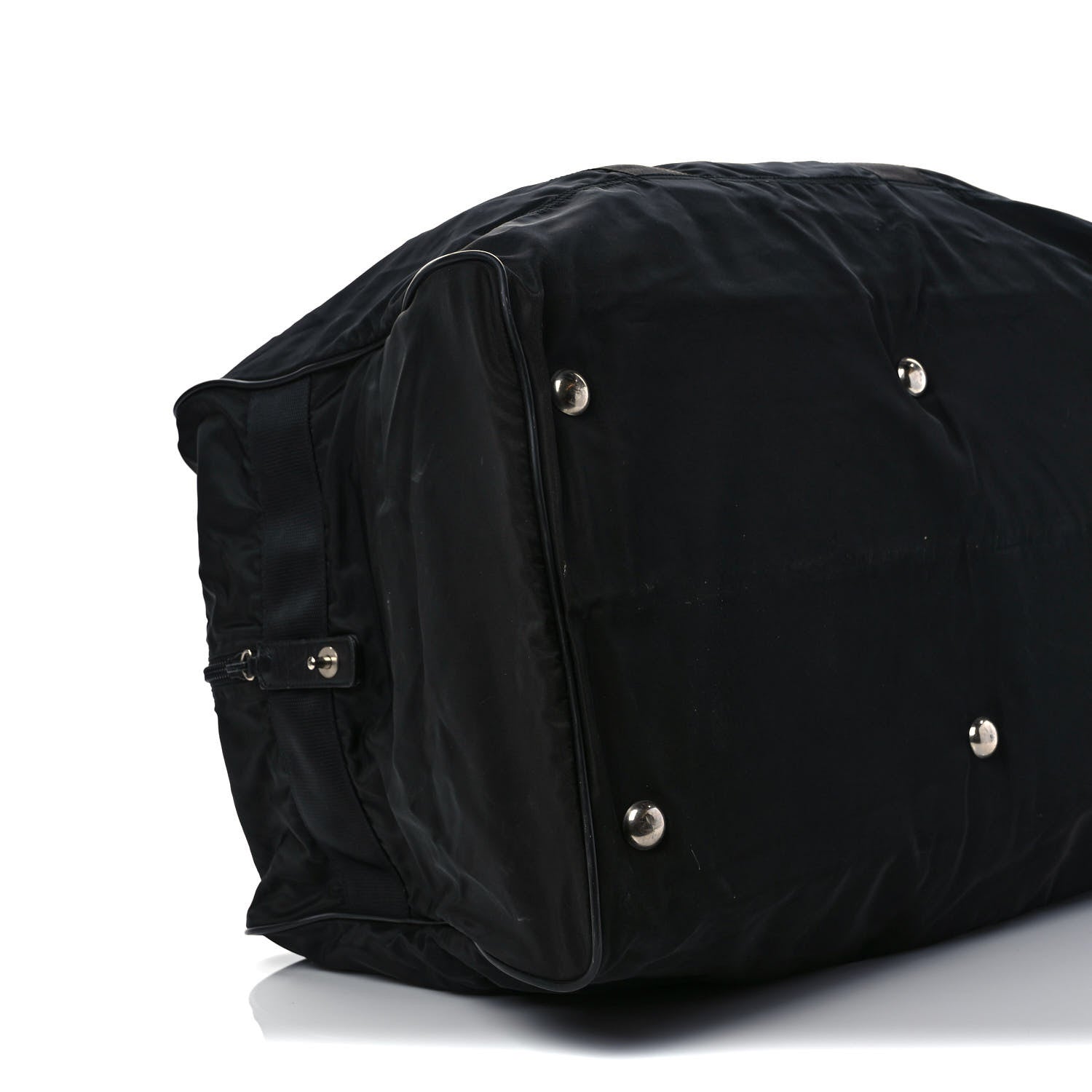 Prada Tessuto Nylon Saffiano Viaggio Duffle Black 7 of 10