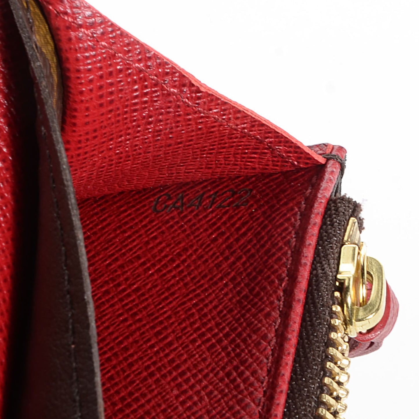 Monogram Emilie Wallet Red