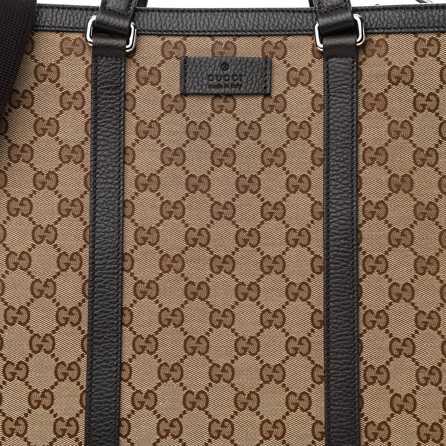 GG Monogram Large Joy Tote Bag Dark Brown