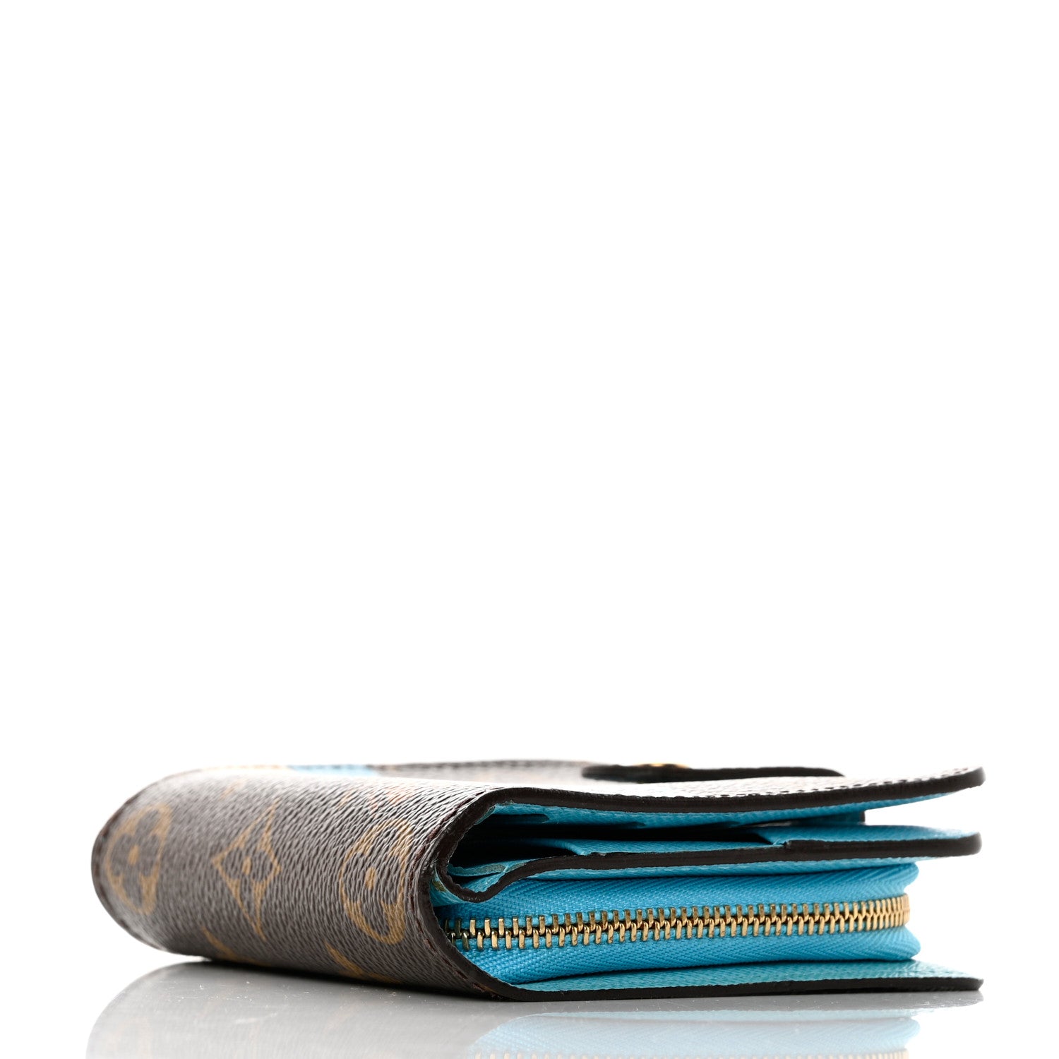 Louis Vuitton Monogram Groom Compact Zip Wallet Blue 4 of 12