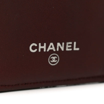 Chanel Lambskin Quilted Yen Wallet Black 6 of 8