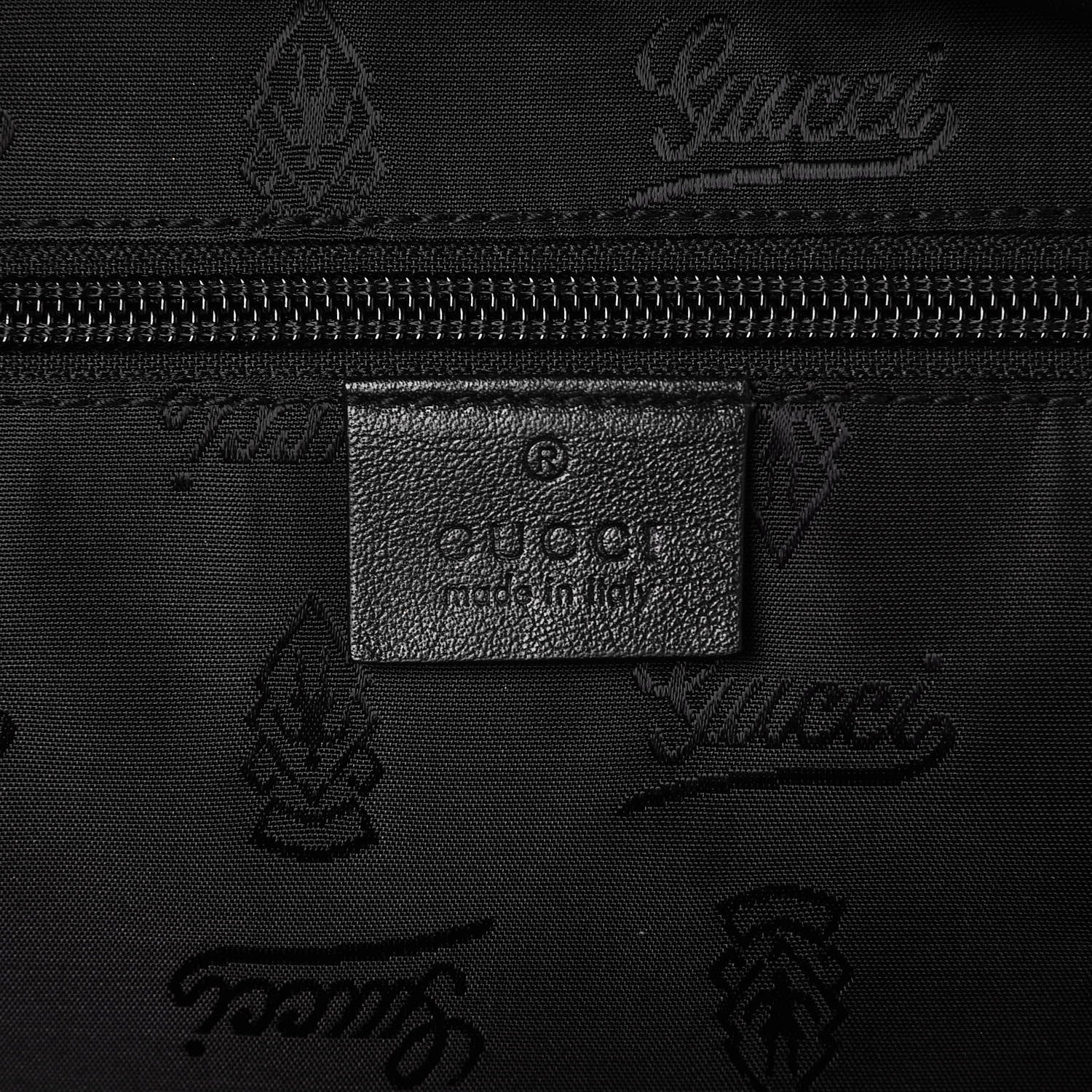 Gucci Guccissima Medium Classic Backpack Black 6 of 7