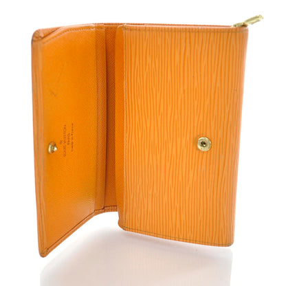 Louis Vuitton Epi Porte-Monnaie Billets Tresor Wallet Mandarin 5 of 8