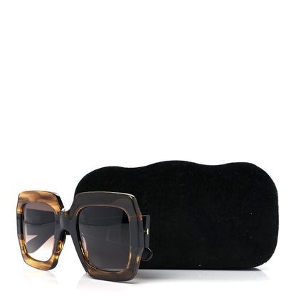 Gucci Square Frame GG0178S Sunglasses Havana 9 of 9