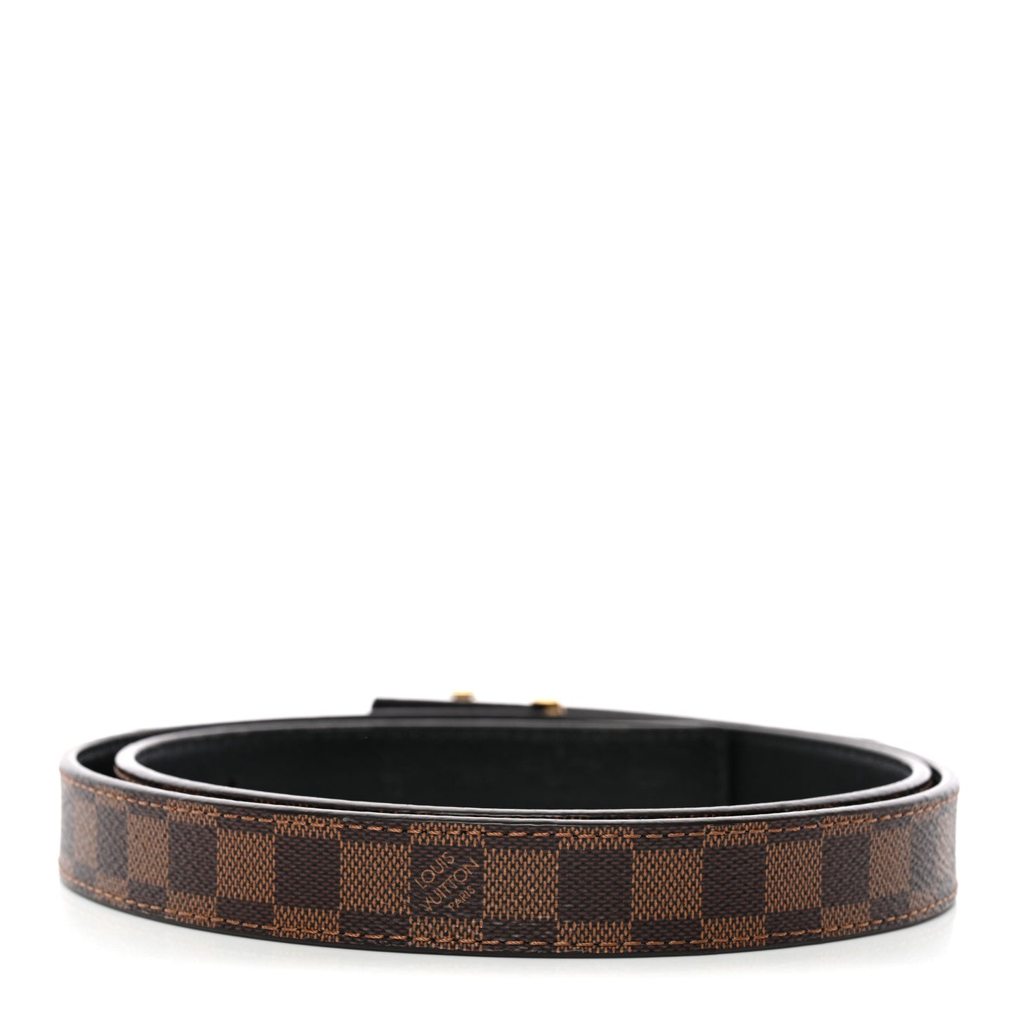 Mini Damier Ebene 25mm LV Initiales Belt 80 32