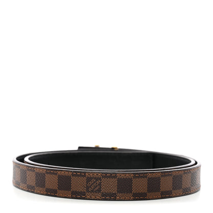 Louis Vuitton Mini Damier Ebene 25mm LV Initiales Belt 80 32 2 of 6