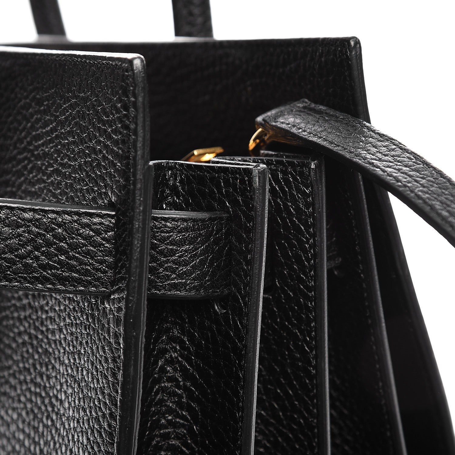 Saint Laurent Grained Calfskin Small Sac De Jour Black 10 of 13