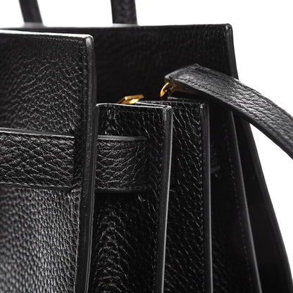 Saint Laurent Grained Calfskin Small Sac De Jour Black 10 of 13