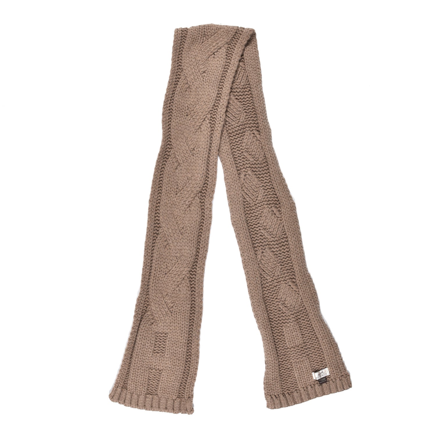 Hermes Cashmere Cable Knit Muffler 2 of 3