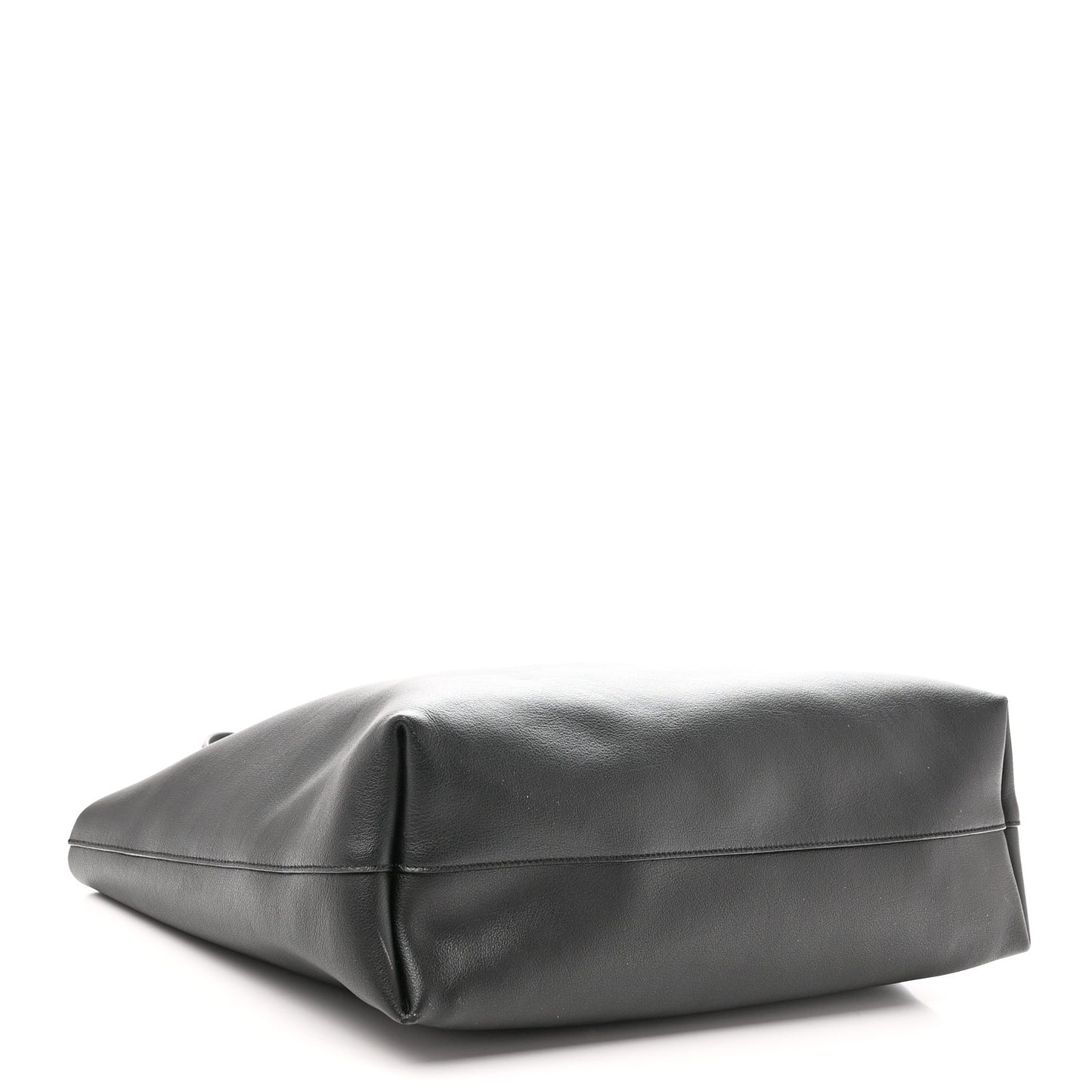 Calfskin Large Shopping Tote Black
